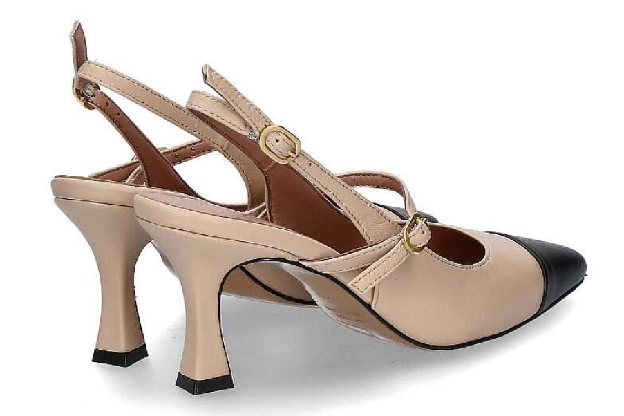 Pumps | Bianca Di Bianca Di Sling Pumps Nappa Cappuccio Cuoio