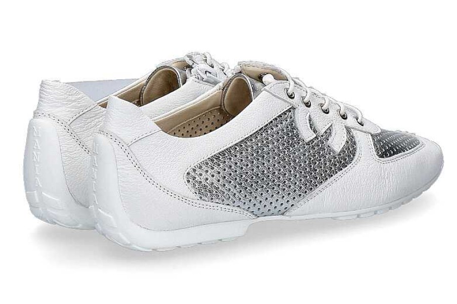 Sneakers | Mania Mania Sneaker Liro Laminato Bianco Argento