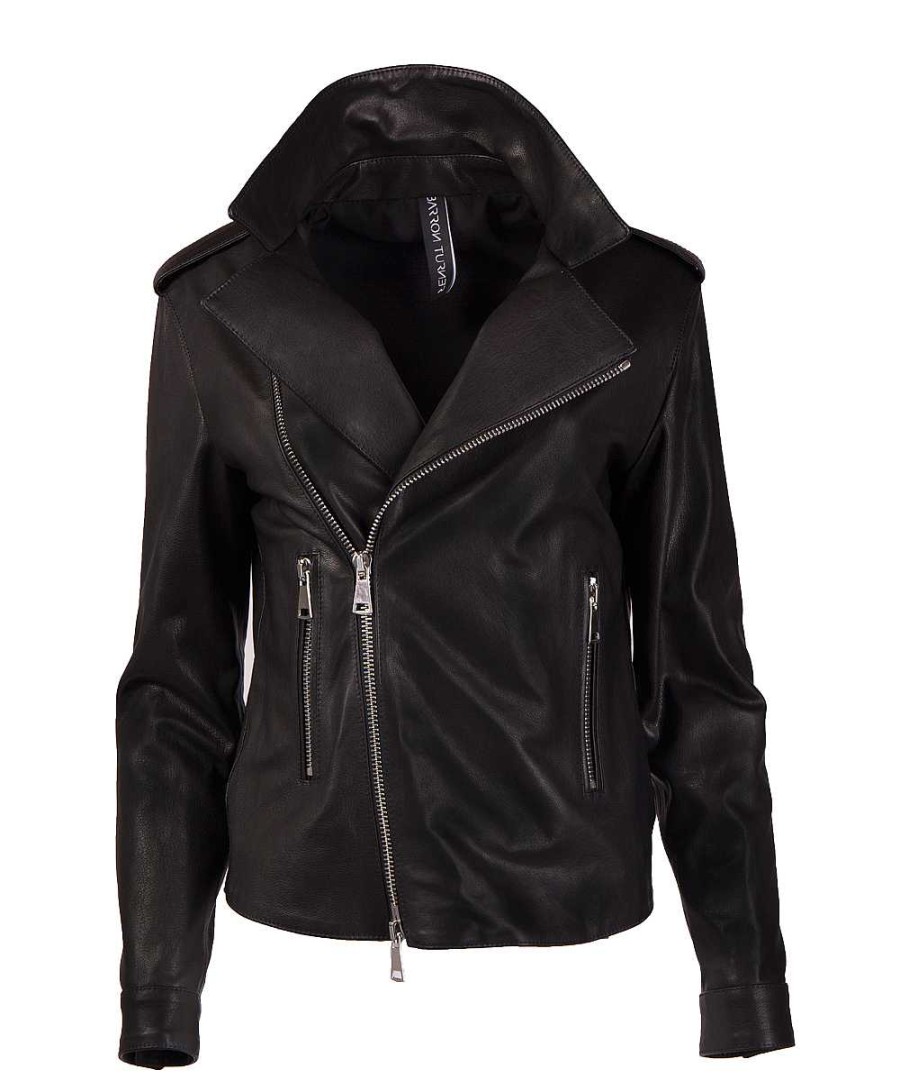 Jacket'S | Barron Turner Barron Turner Biker Jacket Boney Classic Nero Lavato