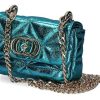 Hand Bags | La Carrie La Carrie Shoulder Bag Shiny Mini Laminated Leather Blue