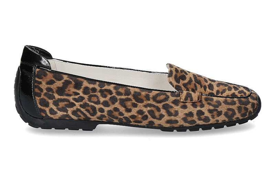 Flats | Mania Mania Slipper Camoscio Leopard Piuma Nero