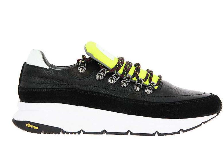 Sneakers | Pollini Pollini Sneaker August Nero Giallo Bianco