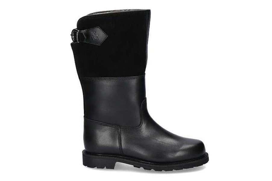 Warm Lining | Ludwig Reiter Ludwig Reiter Boots Lined Maronibrater Velour Schwarz