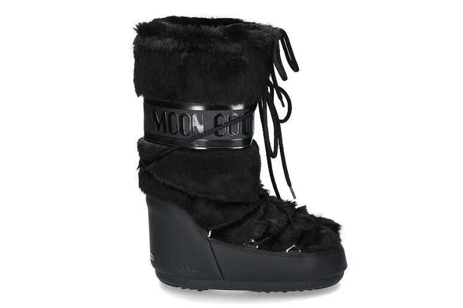 Warm Lining | Moon Boot Moon Boot Snow Boot Classic Faux Fur Black