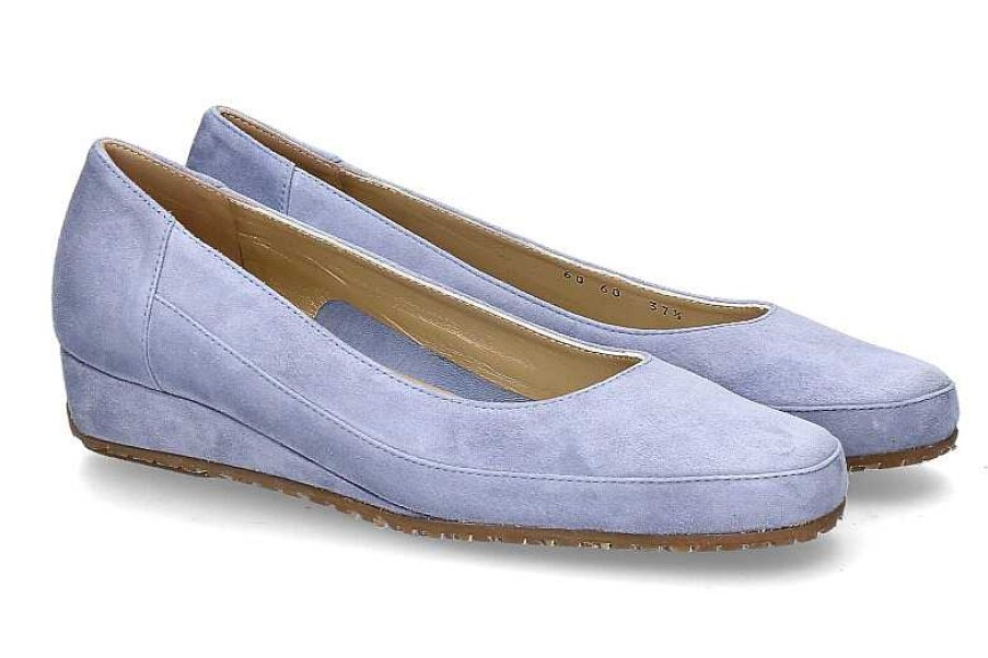 Flats | Bagnoli Bagnoli Slipper Camoscio Cerulean/Blau