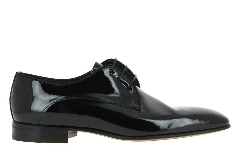 Oxfords | Moreschi Moreschi Lace-Up Vernice Nero