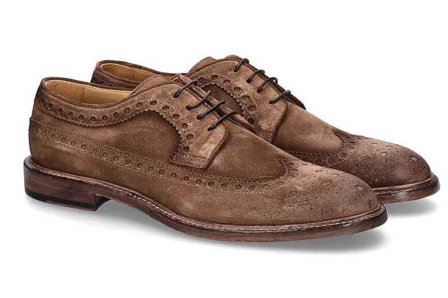 Oxfords | Corvari Corvari Schnurschuh Softy 866 Choco/Braun