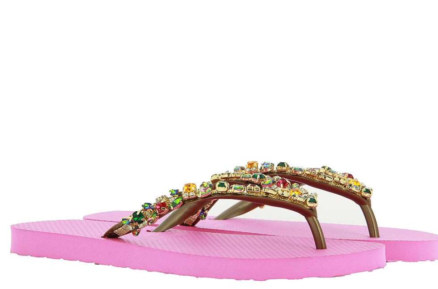 Mules | CHANCLAS Chanclas Zehensteg Sandale Clara Pink