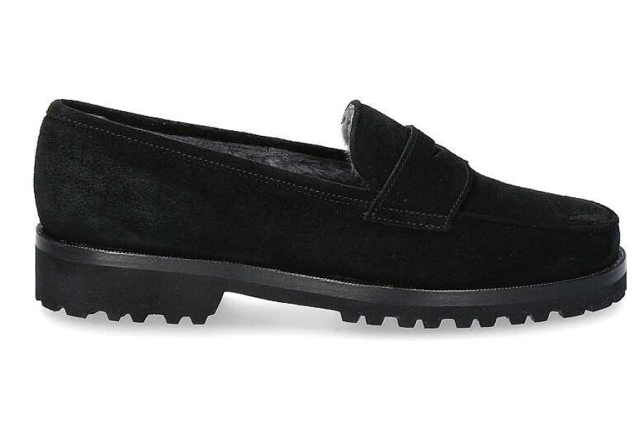 Warm Lining | Unützer Unutzer Slipper Lined Velour Nero