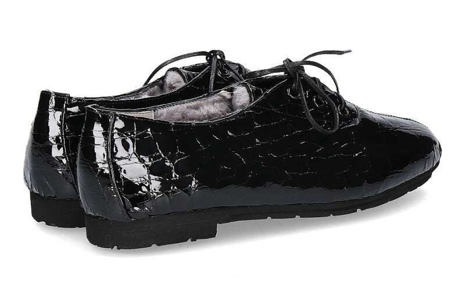 Warm Lining | Thierry Rabotin Thierry Rabotin Lace-Up Lined Brigitta Drillo Nero