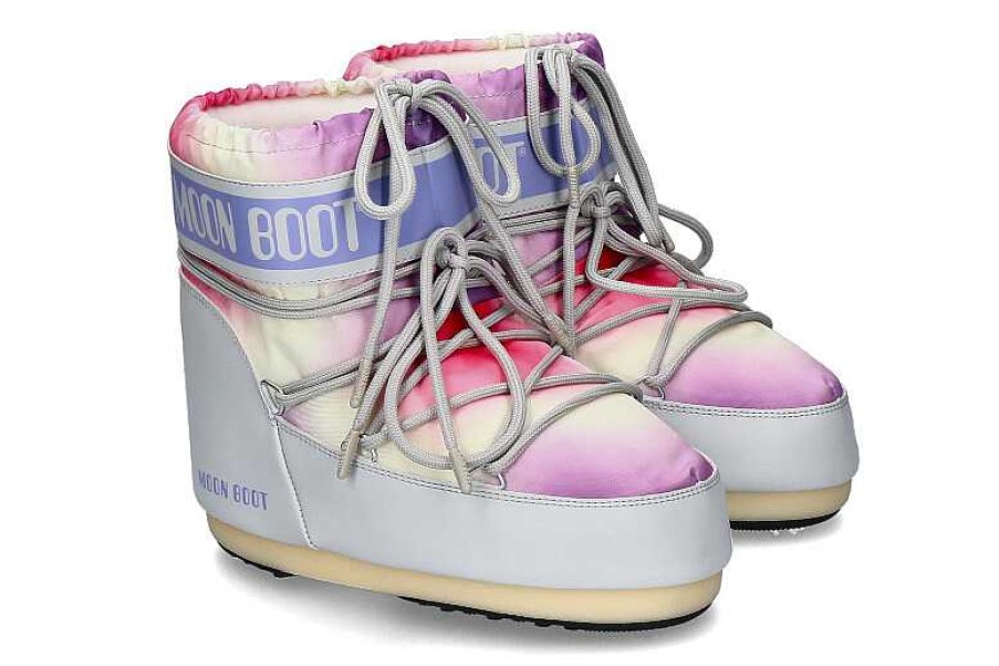 Warm Lining | Moon Boot Moon Boot Snow Boot Icon Tie Dye- Glacier Grey