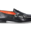 Loafers | Santoni Santoni Monk Nappa Black