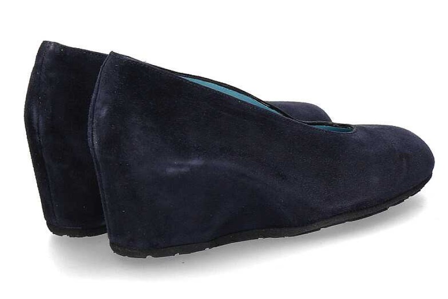 Pumps | Thierry Rabotin Thierry Rabotin Wedge Slipper Dacio Camoscio Navy