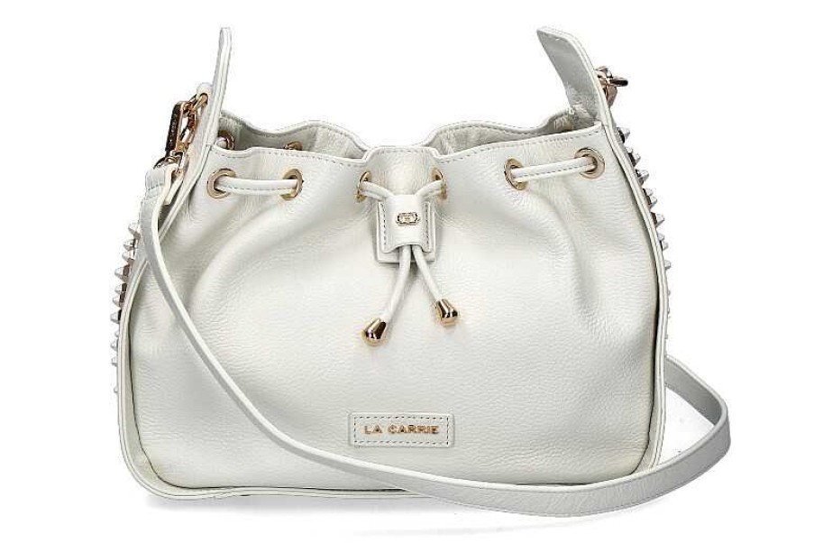 Hand Bags | La Carrie La Carrie Pouch Bag Tumbled Leather White