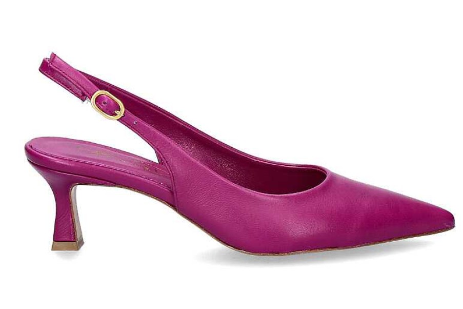 Pumps | Bianca Di Bianca Di Sling Pumps Nappa Magenta Cuoio