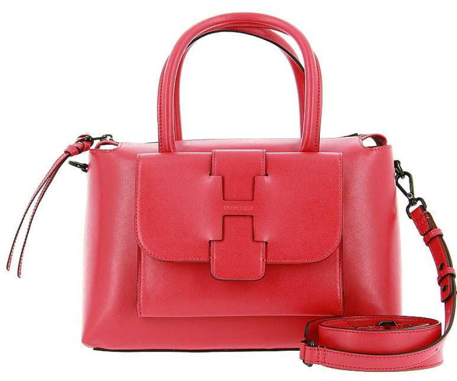 Hand Bags | Hogan Hogan Bag Crossbody Picc 2 Manici Basic Red