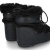 Fur Boots | Moon Boot Moon Boot Model Icon Low Faux Fur Black