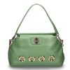 Hand Bags | La Carrie La Carrie Shoulder Bag The Eye Square Medium Leather Sage