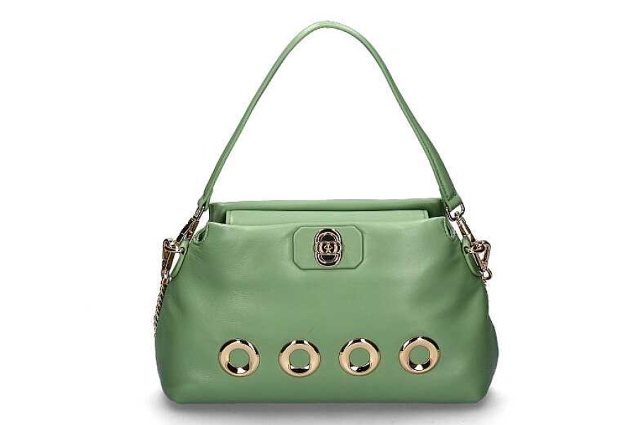 Hand Bags | La Carrie La Carrie Shoulder Bag The Eye Square Medium Leather Sage