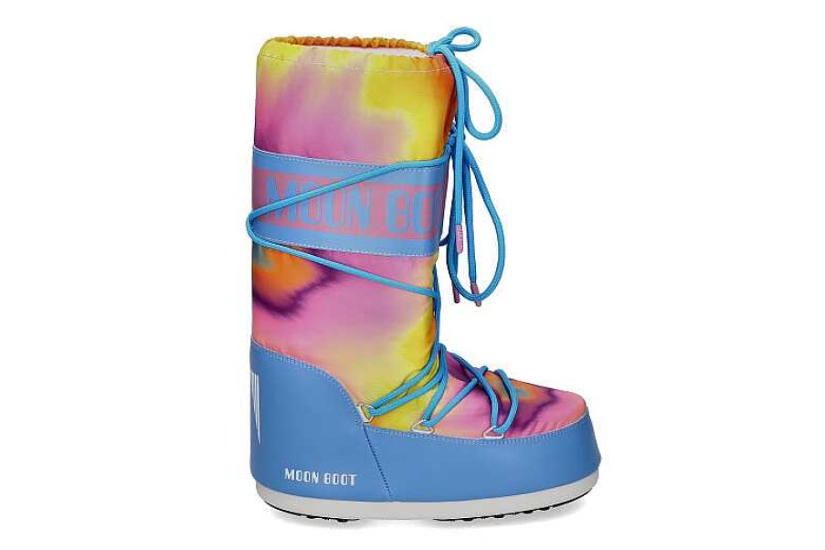 Boots | Moon Boot Moon Boot Snow Boot Icon Tie Dye 001- Alaskan Blue