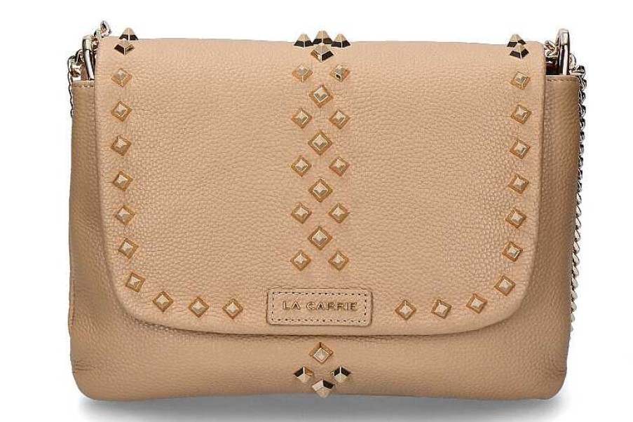 Hand Bags | La Carrie La Carrie Shoulder Bag Tumbled Leather Beige