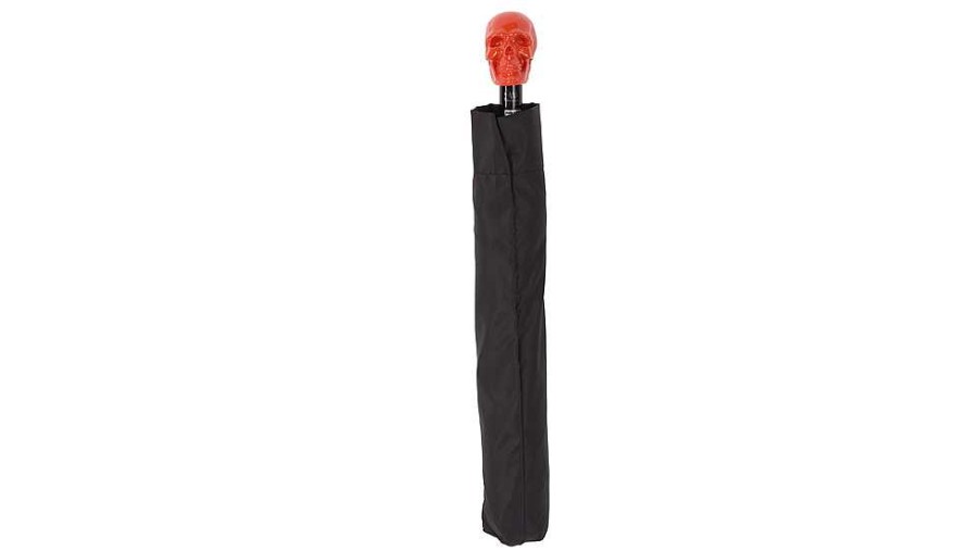 Umbrellas | Walking Sticks Walking Sticks Regenschirm Orange Skull Black