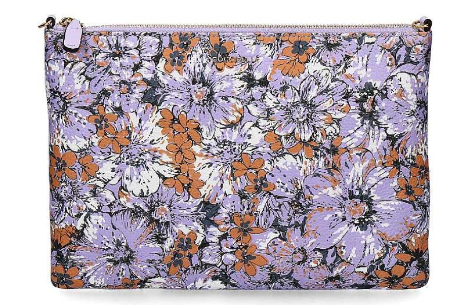 Hand Bags | Coccinelle Coccinelle Clutch Best Crossbody Medium Lavender Flower