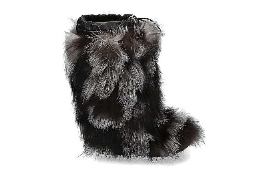 Warm Lining | Oscar Sport Oscar Sport Fur Boots Penelope Nero-Silver