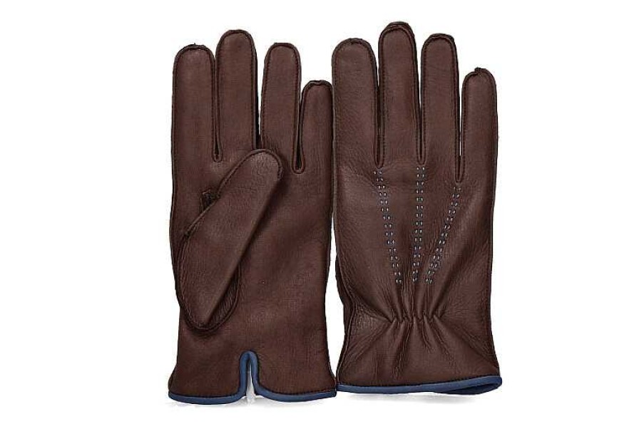 Men'S Gloves | Restelli Restelli Men'S Gloves Marrone Cervo- Braun