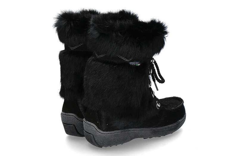 Fur Boots | Oscar Sport Oscar Sport Fur Ankle Boots "Benny-Nero"