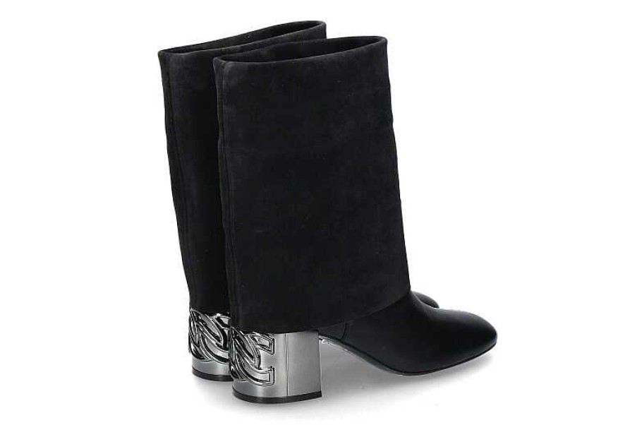 Boots | Casadei Casadei Boots C-Chain Nero Double Face