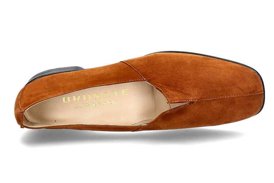 Flats | Brunate Brunate Slipper Baccan New York Camoscio Cuoio