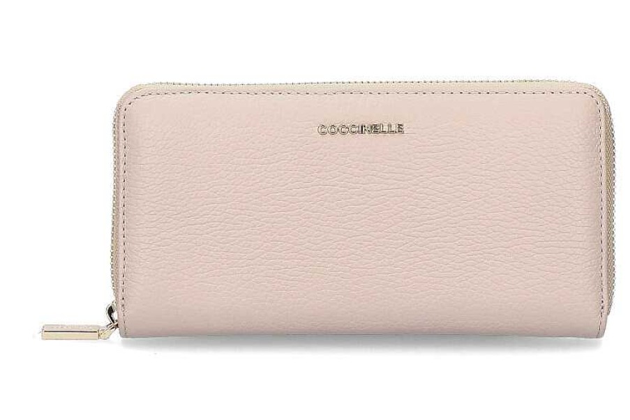 Wallets | Coccinelle Coccinelle Wallet Mettalic Soft - Powder Pink