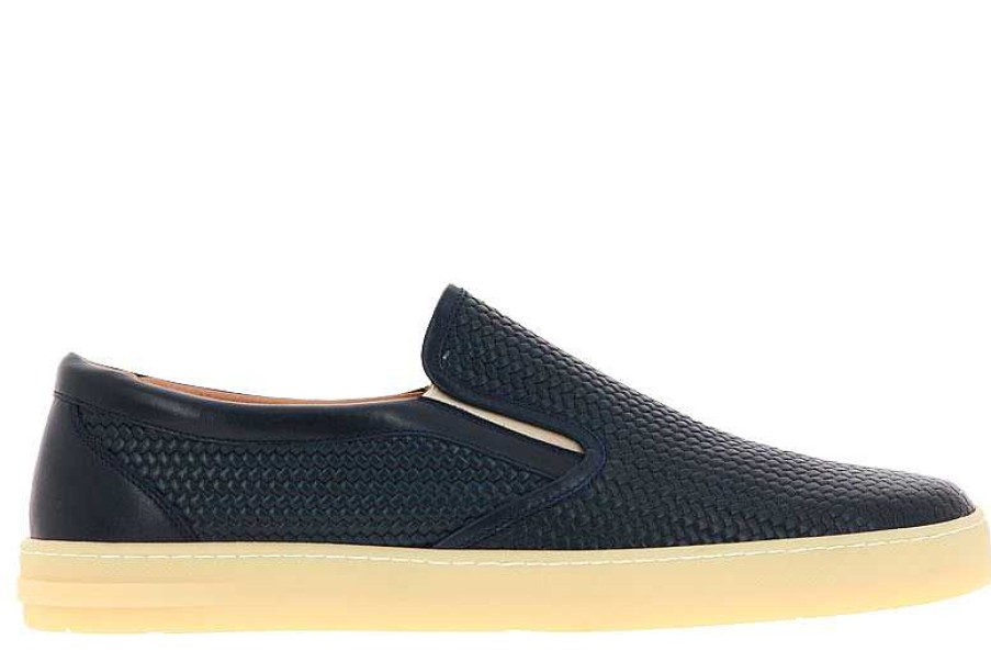 Loafers | Moreschi Moreschi Slipper Perle Blu Scuro