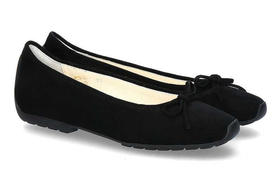 Ballet Flats | Mania Mania Ballerina Camoscio Nero