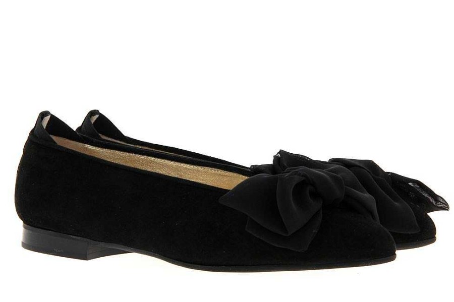 Ballet Flats | ScarpaRossa Scarparossa Ballerina Camoscio Fiocco Seta Nero