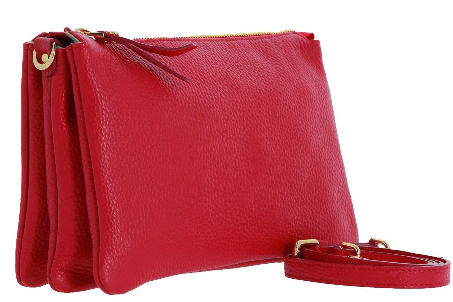 Hand Bags | Carol J. Carol J. Shoulder Bag Dollaro Calf Rosso