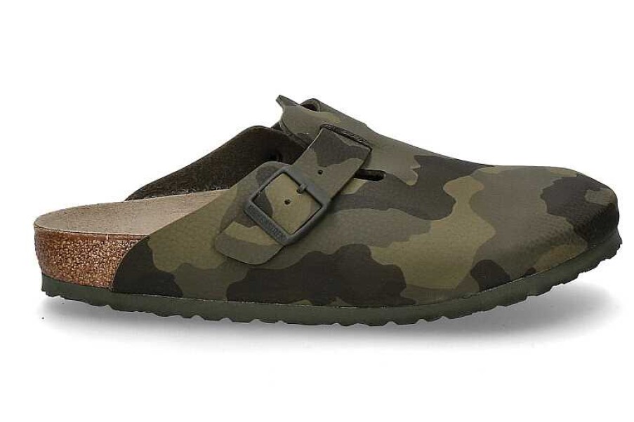 Sandals | Birkenstock Birkenstock Clogs Boston Normal Desert Soil- Camoflage Green