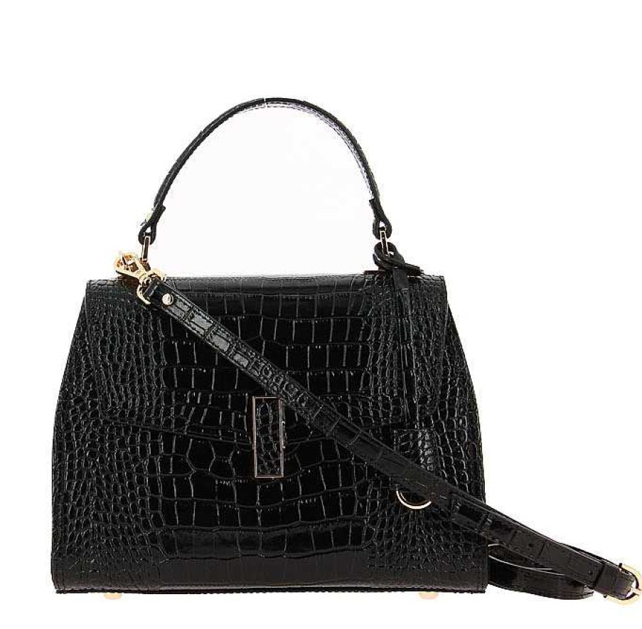 Hand Bags | Carol J. Carol J. Bag Vernice Cocco Nero