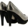 Peeptoes | Unisa Unisa Peeptoe Tyce Tin Black