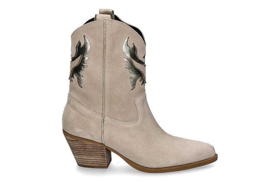 Booties | Exé Exe Cowboy Boots Cesar 710- Avorio/ Platin