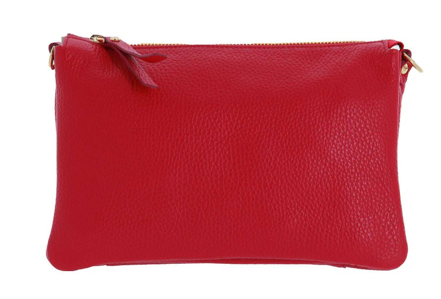 Hand Bags | Carol J. Carol J. Shoulder Bag Dollaro Calf Rosso