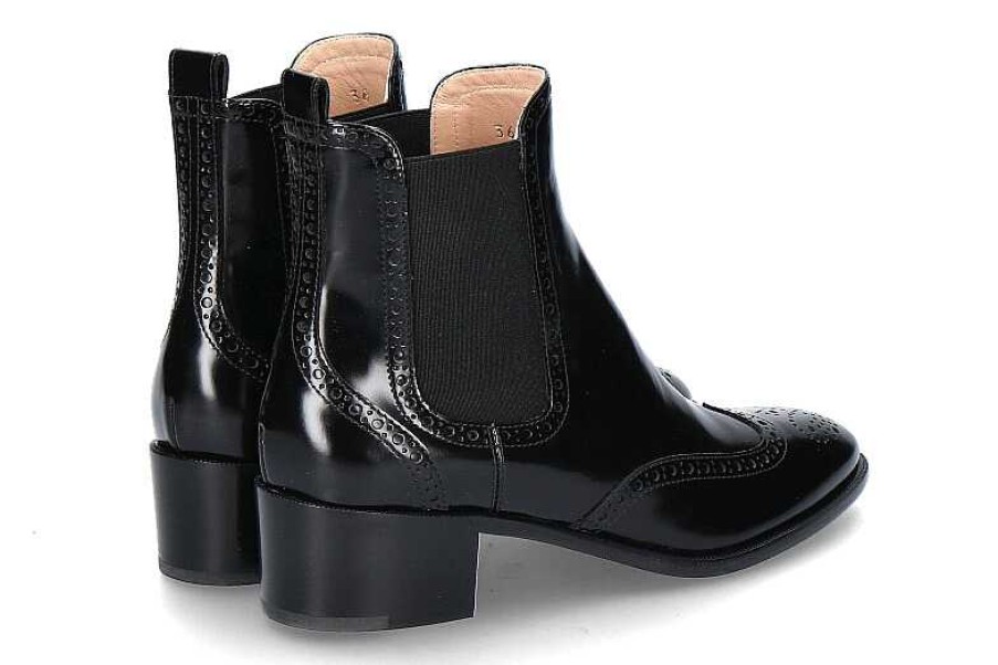 Booties | Unützer Unutzer Chelsea Boot Spazzolato Nero