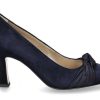 Traditional Brogues | dirndl + bua Dirndl + Bua Traditional Pumps Velours Seide- Ozean Blau