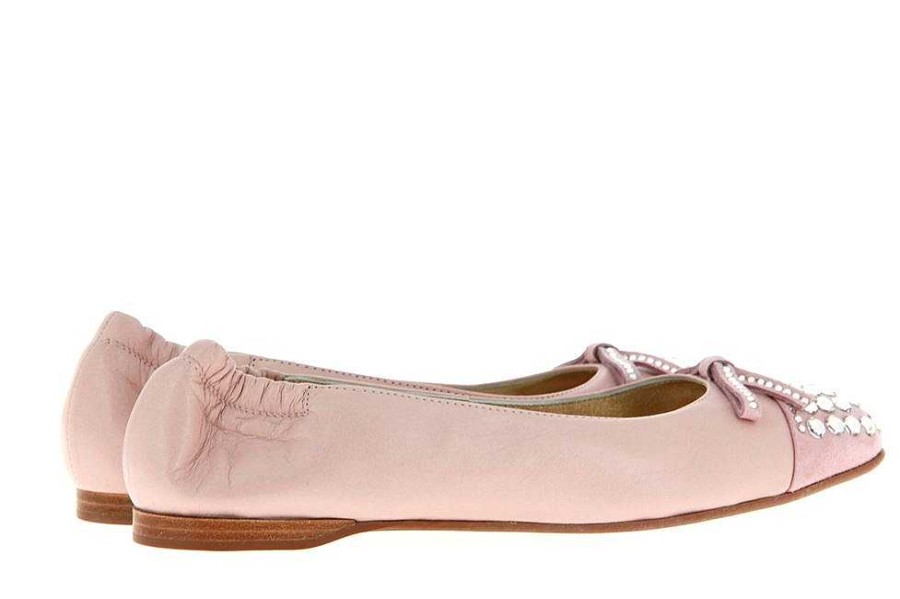 Ballet Flats | ScarpaRossa Scarparossa Ballerina Camoscio Grace Alaska Crystal