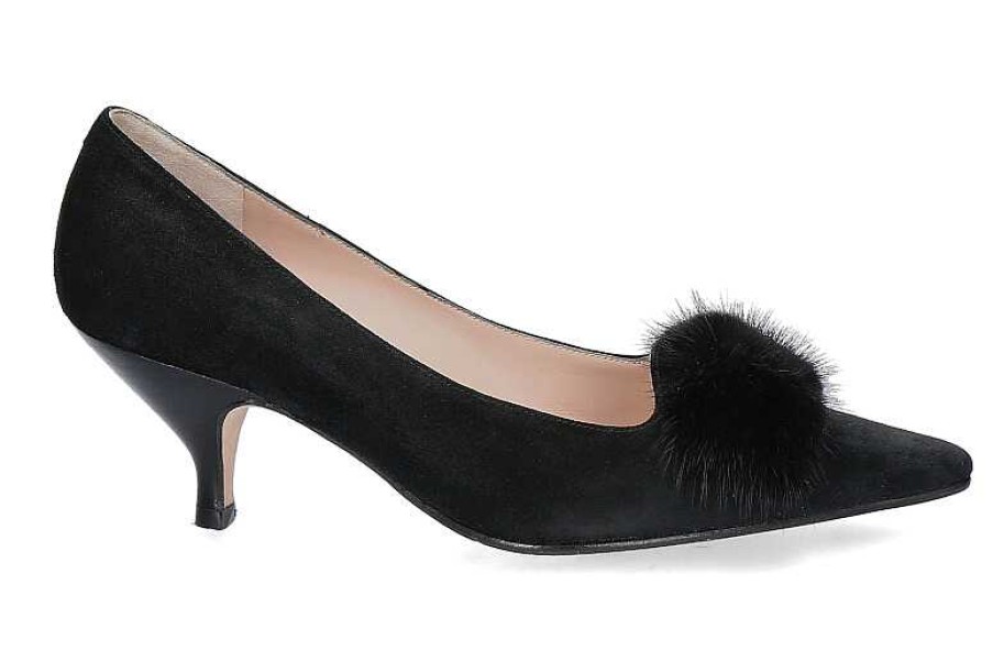 Pumps | Unützer Unutzer Pumps 5689 Camoscio Mink- Schwarz