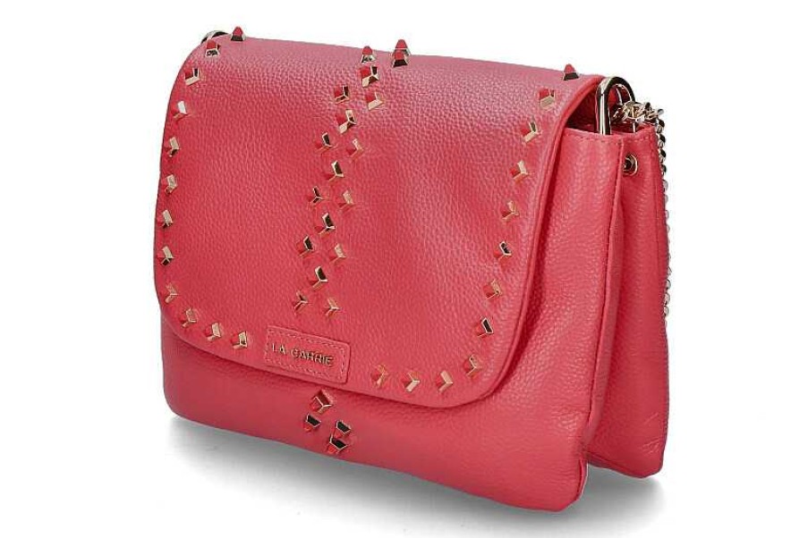 Hand Bags | La Carrie La Carrie Shoulder Bag Tumbled Leather Coral