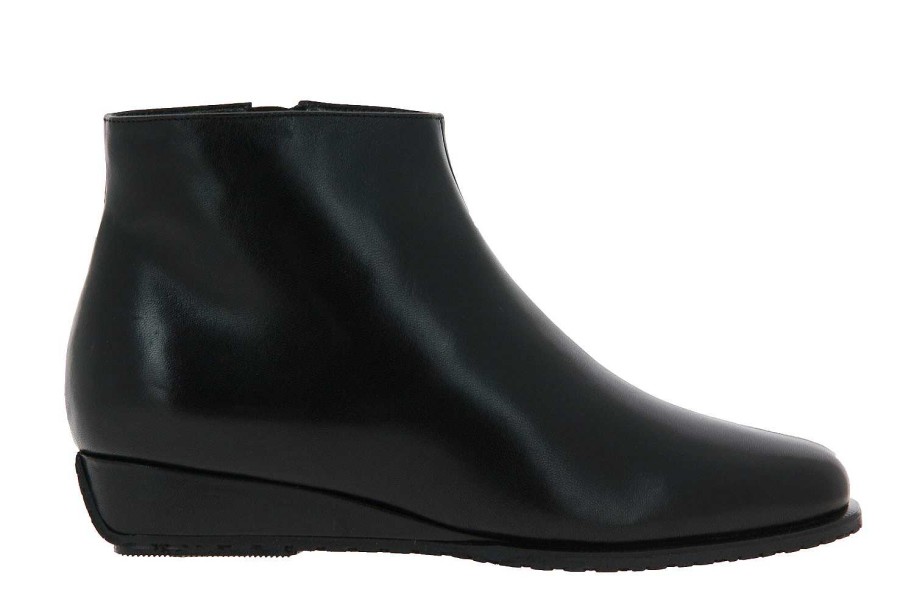 Warm Lining | Bagnoli Bagnoli Ankle Boots Lined Nappa Nero Fondera Peltro