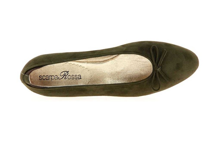 Flats | ScarpaRossa Scarparossa Ballerina Camoscio Muschio