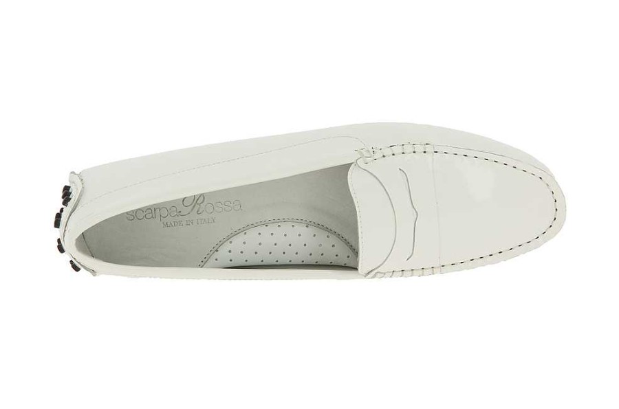 Flats | ScarpaRossa Scarparossa Slipper Gomera Vernice Bianco